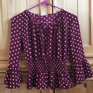 Cute Polka dot top